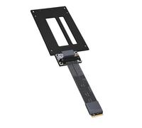 NVMe Gen5 - Cavo di prolunga schermato a nastro, 20 cm | Specifiche PCIe 5.0 Gen5, interfaccia SFF-TA-1002, piastra di montaggio con fori multipli e due aperture