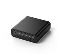 NVMe M.2 SSD a 4 alloggiamenti con ventola, docking station USB 3.2 10Gbps fino a 32TB, hub lettore ad alta velocità per Mac, Windows, Linux, Android - alluminio nero