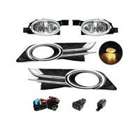 NVNZMFPPW per Odissea 2014 2015 2016 2017 Paraurti Anteriore Auto Fendinebbia Faro LED Bianco Luci Cromate Copertura Cavo Interruttore 12V Lampada Fendinebbia(Amber)