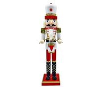 NVOQILIN 1 pezzo 39,5 cm in legno schiaccianoci ornamenti ornamenti decorazioni noci, soldati burattini decorazioni