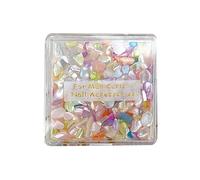 NVOQILIN 1 scatola colorata l 3D Nail Charms Fashion forme miste Nail Craft accessori abbellimento per la decorazione