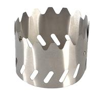 NVOQILIN 2 In 1 Portatile In Acciaio Stufa Rack Parabrezza Stufa Parabrezza Escursionismo Campeggio Backpacking Pentole Stufa Parabrezza Staffa Stufa Rack Stufa Parabrezza