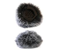NVOQILIN 2 Pz/set Copertura Parabrezza Per Newmine MC80 Lavalier Microfoni Parabrezza Pellicce Artificiali Schermo Vento Peloso Manicotto Collare Mic Parabrezza Copertura