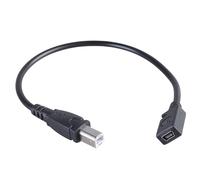NVOQILIN 29CM 5Pin USB 5P A USB B Cavo Per Facile Collegamento Di Stampanti Scanner Tastiere Elettriche Pianoforti Digitali Altri Dispositivi Batteria Elettrica Cavo