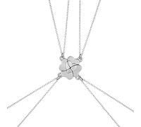 NVOQILIN 4Pcs Best Friend Collana Magnete Cuore Ciondolo Girocollo Cuore Puzzle Quattro Foglie Collana Gioielli Per La Famiglia Sorella A Forma Di Per Le Donne, Misura unica, come descritto, come