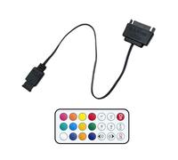 NVOQILIN 5V 3Pin ARGB Controller Con 10 Modalità di Illuminazione 15Pin Compatibile di Alimentazione Per Computer Case Modding ARGB Luce Sync Converter Remote