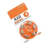 NVOQILIN 6Pieces A10 Batterie Apparecchiature Acustiche Con Altamente Tecnologia Batteria E Piccola A Bottone Batteria A Bottone Forma