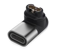 NVOQILIN Adattatore per caricabatterie da orologio da USB tipo C a connettore a 4 pin per Fenix 5/5S/6/6S/6X Convertitore di ricarica da 90 gradi USB C Convertitore di ricarica portatile