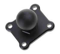 NVOQILIN Base di montaggio quadrata in alluminio per moto con supporto a sfera in gomma per fotocamera Gorpo DSLR per accessori per biciclette Base di montaggio quadrata