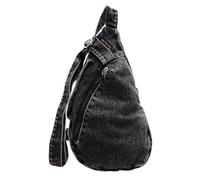 NVOQILIN Borsa a tracolla da uomo alla moda borsa a tracolla grande borsa a tracolla per studenti professionisti e viaggiatori Jean borsa a tracolla, Nero , One Size