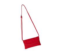 NVOQILIN Borsa a tracolla in pelle multiuso compatta con slot per carte di credito, morbida borsa a tracolla per tutti i giorni densa borsa a tracolla, Rosso, One Size