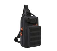 NVOQILIN Borsa a tracolla multifunzionale Borsa da pesca Borse da viaggio Sport Marsupio Arrampicata Borsa da petto, Nero