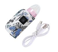 NVOQILIN Borsa termica portatile per biberon, con riscaldamento USB, per carrozzina, viaggi e notte, custodia riscaldata USB, Paradiso della giungla
