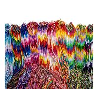 NVOQILIN Braccialetti dell'amicizia di cotone della treccia di colore dell'arcobaleno del regalo dei monili del braccialetto della corda di colore casuale delle donne braccialetti intrecciati della