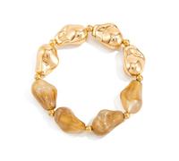 NVOQILIN Braccialetti in resina elastica alla moda dal design irregolare unico per le donne accessori versatili da indossare tutti i giorni, Misura unica, come descritto
