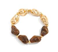 NVOQILIN Braccialetti in resina elastica alla moda dal design irregolare unico per le donne accessori versatili da indossare tutti i giorni, Misura unica, come descritto