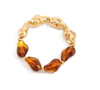 NVOQILIN Braccialetti in resina elastica alla moda dal design irregolare unico per le donne accessori versatili da indossare tutti i giorni, Misura unica, come descritto