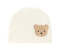 NVOQILIN Cappelli per Neonati Berretti Cappello per Bambini Cappello di Cartone Orso Senza Ossa in Muslina Cappello per Neonati Protezione dal Vento per Primavera 0-3M Cappelli per Bambini Copricapo