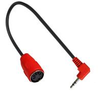 NVOQILIN Cavo DIN a 5 pin femmina a maschio da 3,5 mm spina stereo con angolo di 90 gradi, connessione per schede audio, tastiere, pianoforte, TRS