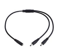 NVOQILIN Cavo splitter di alimentazione 3.5mmx1.35mm 1 femmina a 2 o 4 maschio cavo adattatore per lampade da tavolo telecamere CCTV LED striscia di luce tablet