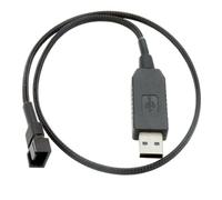 NVOQILIN Cavo stepping up da 5 V a 12 V per accessori per computer con connettori USB a 4 pin e giacche in PVC PC convertitori di alimentazione ventola
