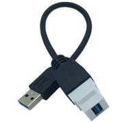 NVOQILIN Cavo USB3.0 USB Inserisci Cavo Con Adattatore Femminile A Maschio Per Piastra A Parete Pannello Collegamento USB A A Adattatore USB A