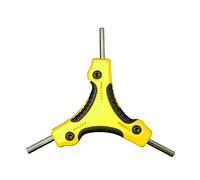 NVOQILIN Chiave a brugola pieghevole portatile 9 in 1 Chiavi Combinazione in Acciaio Set Trigemino Risparmio di Lavoro Chiave Utensili a Mano Set Allen Multi Funzionale
