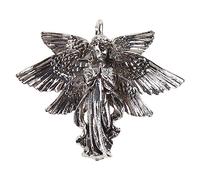 NVOQILIN Ciondolo a forma di angelo per la creazione di gioielli in argento antico con ali vintage pendente collana forniture antiche ali d'angelo, Misura unica, come descritto, come descritto