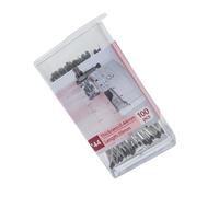 NVOQILIN Confezione da 100 perni di posizionamento in acciaio inossidabile con testa in resina antiscivolo per un fissaggio accurato del tessuto nel fai da te