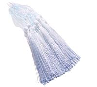 NVOQILIN Confezione da 20 nappe multicolore morbide e setose fatte a mano, piccole nappe per progetti artigianali e accessori