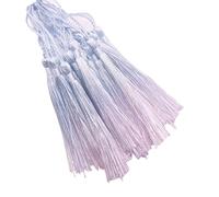 NVOQILIN Confezione da 20 nappe multicolore morbide e setose fatte a mano, piccole nappe per progetti artigianali e accessori