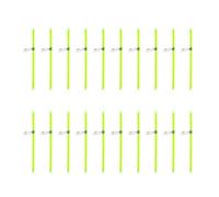NVOQILIN Confezione di 20 ABS Nighttime Glow Fishing Balance connettore aste bastone verde ABS e acciaio inox bilancia da pesca