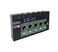 NVOQILIN Console del miscelatore dei microfoni del metallo di T con le spine di 6.35mm per il professionista e dal