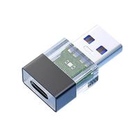 NVOQILIN Convertitore adattatore da USB C a USB 3.0 femmina ad alta velocità 10 Gbps trasferimento dati in alluminio per smartphone, tablet, laptop, trasferimento dati adattatore da USB a tipo C