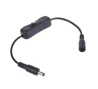 NVOQILIN DC5521 Cavo Adattatore di Alimentazione DC5.5x2.1mm Cavo Maschio A Femmina Prolunga Filo Con On Off Interruttori Per Strisce LED DVR Cavo Con Pulsante di Commutazione