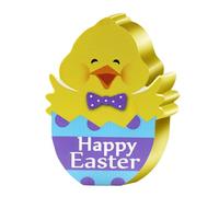 NVOQILIN Decorazione per cesto di fiori in legno con decorazione per pasqua primaverile