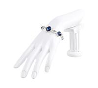 NVOQILIN Espositore per gioielli in resina modello a mano espositore per gioielli organizzatore manichino resina per guanti braccialetto anelli manichino mano stand per gioielli, Misura unica, come
