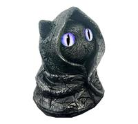 NVOQILIN Gatto nero gotico statuette di gatti neri statua decorazione di Halloween scultura con temi magici Regali amanti dei gatti