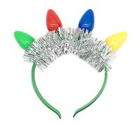 NVOQILIN Lampadina a LED natalizia con fascia per capelli, accessori per capelli per donne e ragazze, lampadina a LED di Natale, per ragazze, donne, bambini, adolescenti, feste