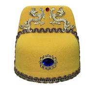 NVOQILIN Lussuoso cappello squisito finemente dettagliato per mostrare il tuo gusto individuale per feste culturali Cappelli tradizionali cinesi da uomo Cappello cinese tradizionale per bambini
