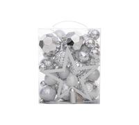 NVOQILIN Mix di colori decorazioni per albero di Natale Confezione Bulk Compreso Sicuro Star Toppers Per Bambini Pet Famiglia Sicuro Natale Decors Pet Bambini