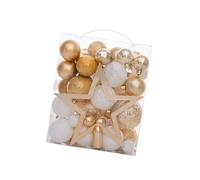 NVOQILIN Mix di colori decorazioni per albero di Natale Confezione Bulk Compreso Sicuro Star Toppers Per Bambini Pet Famiglia Sicuro Natale Decors Pet Bambini