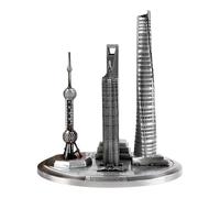 NVOQILIN Modello architettonico da collezione delle leghe elettrolitiche della torre delle perle degli orientali di Shanghai miniatura per il Displa dell'ufficio domestico