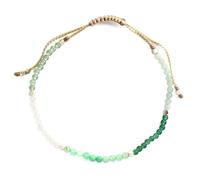 NVOQILIN Multi-chakra per le donne braccialetto di pietra naturale di cristallo con perline di 2 mm unisex regolabile macramè braccialetto perline, Misura unica, come descritto