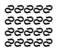 NVOQILIN Nero S-Hook Clip Gancio Shifts Cavo Freno Gear Cavo Alloggiamento Supporto di Fissaggio Guida S Fibbia Clip Per Ciclismo Bike Bike Freno S-hook S Fibbia Croce Linee Clip