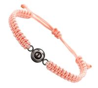 NVOQILIN Pietra opaca multiuso con I Loves You in 100 lingue portatile per esprimere amore nei giorni speciali Corda tessuta a mano, Misura unica, come descritto