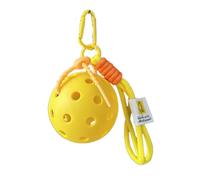 NVOQILIN Portachiavi con clip per zaino, ciondolo a forma di palla da pickleball, per decorazioni multifunzionali, ornamento piccolo