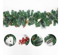 NVOQILIN Rattan artificiale decorativo dell'albero della ghirlanda del rattan di Natale di 1.8M per la decorazione d'attaccatura Par con le luci