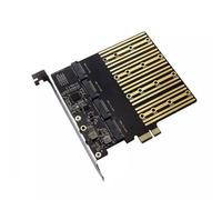 NVOQILIN Scheda adattatore PCIeX1 compatta Il chip ASM1064 trasforma l'unità in 4 porte per un accesso più rapido ai dati alla scheda PCIe