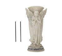 NVOQILIN Scultura angelica in preghiera vasi commemorativi resistenti alle intemperie resine decorazioni per tombe pali a terra per cimitero giardino all'aperto